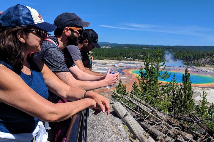 Vistas of Grand Prismatic Hot Springs.